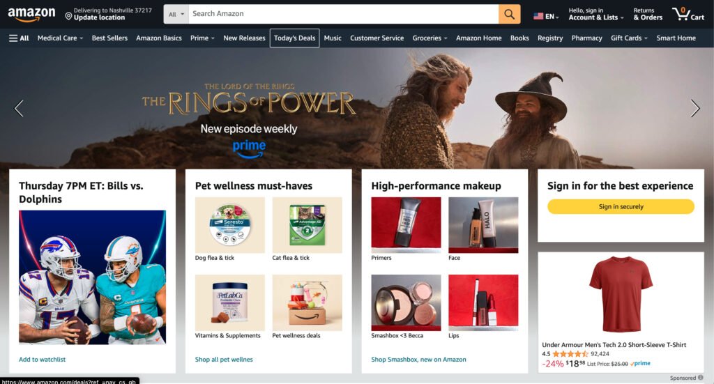 amazon website